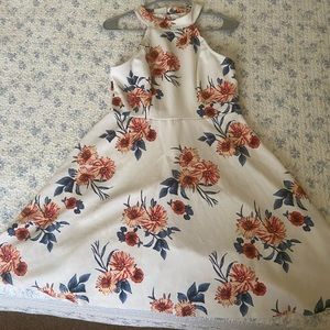 Large flora dress